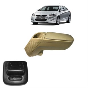 Hyundai Accent Blue lüks sürgülü kolçak koldayama 2011-2015 Bej