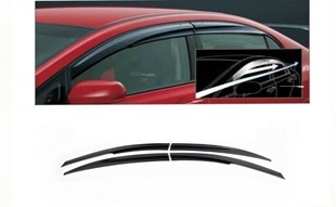 Peugeot Bipper mugen cam rüzgarlığı 2008-2018 2 li set Sunplex